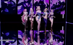 最糟糕的性感脱衣舞ahri akali Evelynn Kaisa Seraphine 3D色情舞蹈