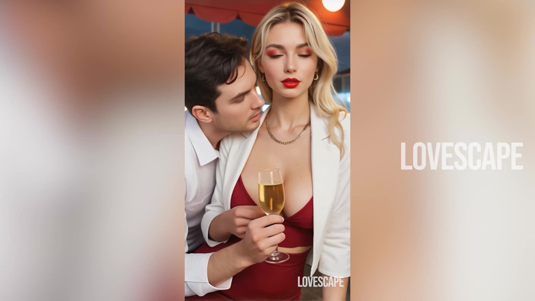 Lovescape: Невинное свидание с блондинкой заканчивается на поводке и ползучим унижение