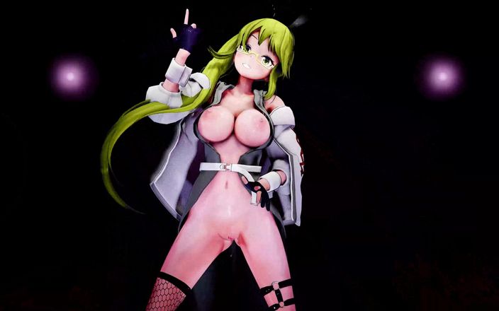 Smixix: Hatsune Miku 옷을 벗고 춤을 추는 Roki Song Hentai 거유 MMD 3D 금발 머리 색 편집 Smixix