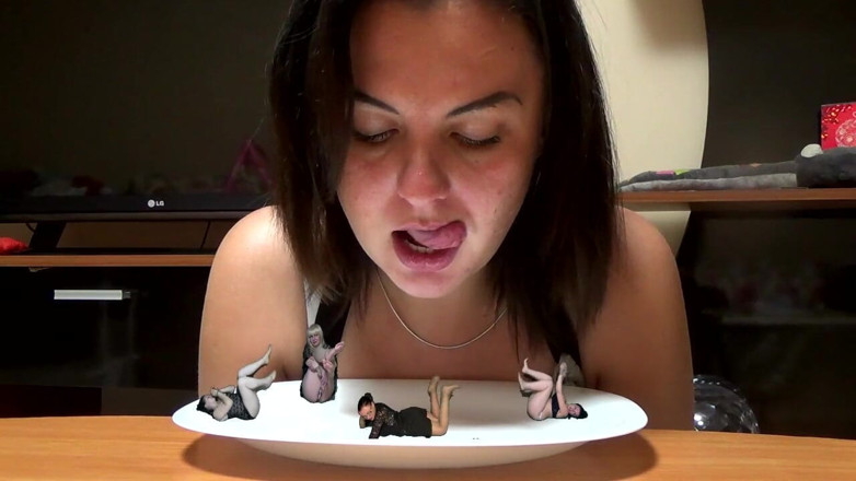 Goddess Misha Goldy: I Am Going to Eat 4 Girls! Mmm, Yummy!
