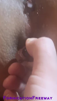 Pulling Her Butt Plug Out - Fornicationfreeway