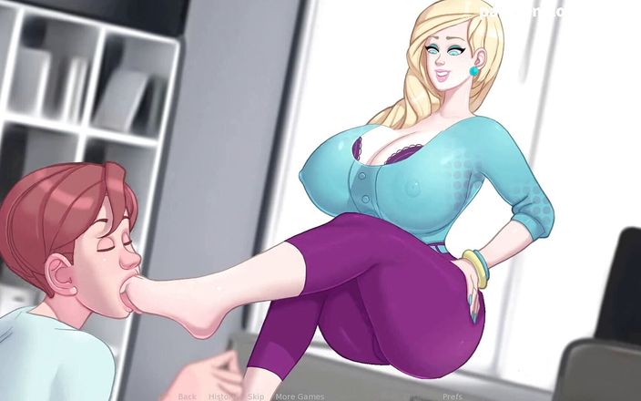 Hentai World: Секс-дрочка сосет ступни