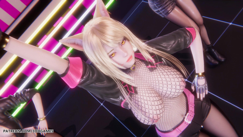 3D-Hentai Games: [Mmd] Blackpink - Whistle Ahri Akali Seraphine Sexy Striptease Dance League...