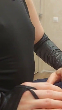 Sekreterare kom på besök och fitta creampie på nära håll, dubbel tight fitta, cumshot