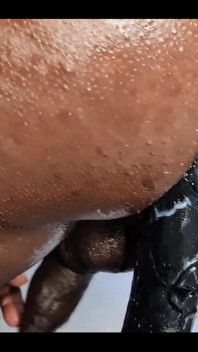 My ass, on the dildo close up