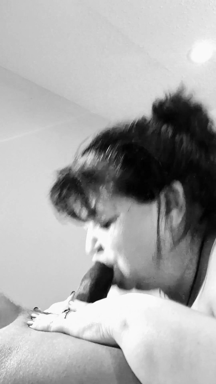MrsHoley: Sucking the Black off Stepdaddy's Dick