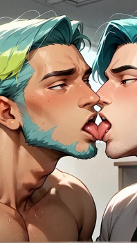 사무실 난교 할당량을 가장 신선한 꿀로 채우는 청록색 머리 근육 애호가 - 와우, 첫 XXX!