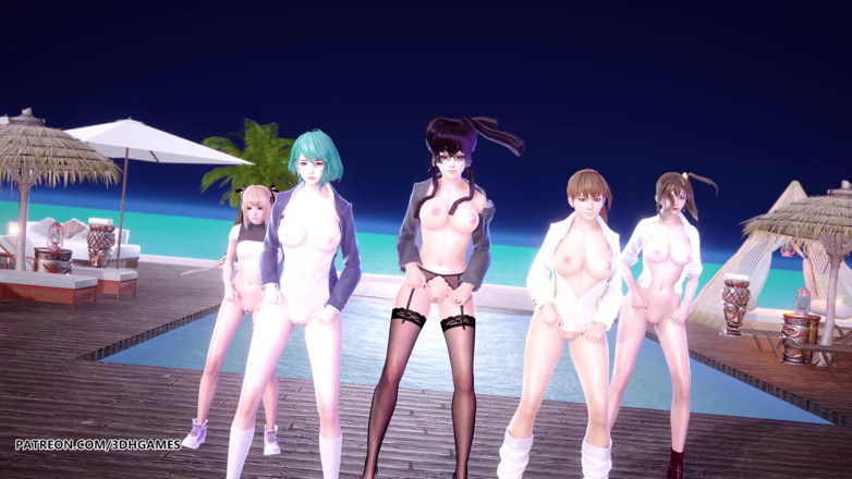 3D-Hentai Games: 2 Phut Hon Seksowny striptiz Marie Rose Tamaki Misaki Kasumi...
