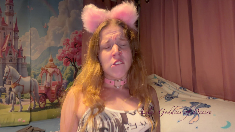 Lily, Goddess of Desire: Ahegao, Urocza Anime Dziewczyna Z Uszkami I Obróżką Ma Wiele...