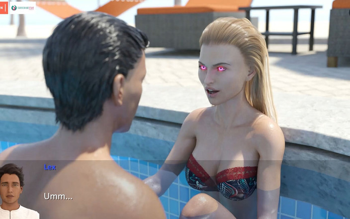 Studio-77: Stiefschwester wichst und rothaarige FREUNDIN gibt kopf - der Zauberbuch pure # 29 3D...