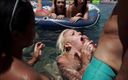 Adam &amp; Eve: Eine massive blowbang-schwimmbad-party