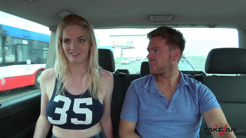 Take Van: Busty UK sexy bitch caught by police when fucking stranger...