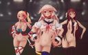 Mmd anime girls: Mmd r-18 аніме дівчата, сексуальний танцювальний кліп 284