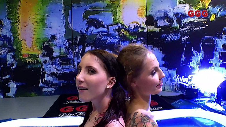 GGG John Thompson Studio: Sluts Deepthroat Cocks and Get Facial Cumshots in Ggg Pool