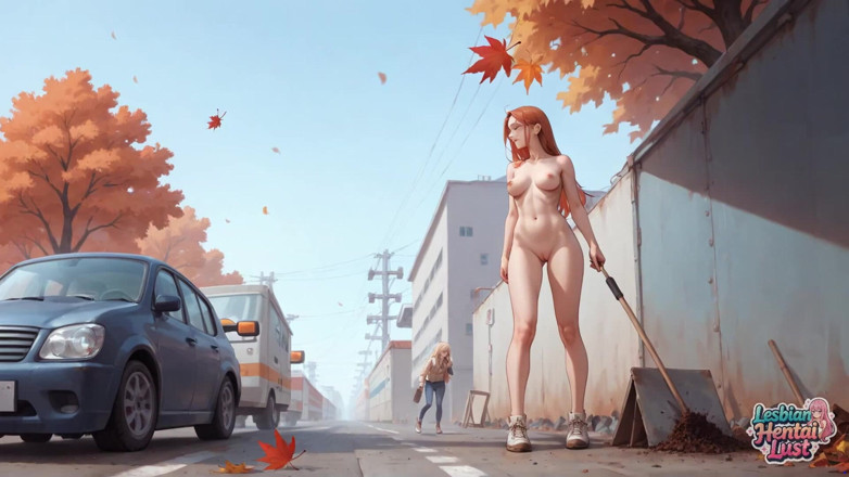 Lesbian Hentai Lust: Dapatkan lumba jantung miang awak dengan rambut biru Autumn di...