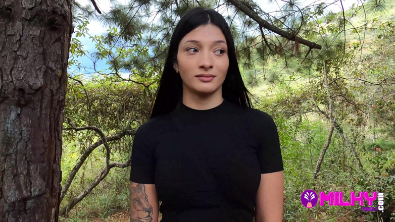 Milky Peru: Offering Cash to Sexy Girl in the Forest in Exchange...