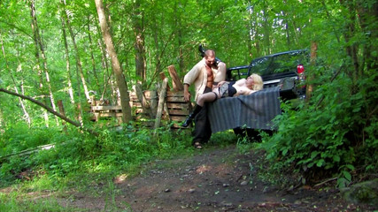 Very hot hardcore: Zlobivý chlap ošukal tlustý zadek blondýna s těsnou kundičkou na...