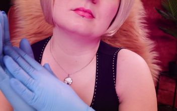 2 Layers of Fetish Nurse Medical Gloves. Arya Grander. Asmr No Nude Video.