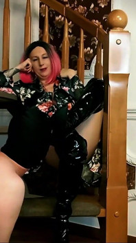 Lady Angela Submissive Worshipping Thigh Highb Boots