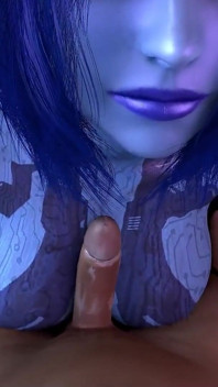 Cortana Gives Blowjob in POV - Halo 3D Porn Parody