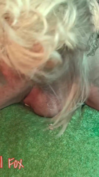 Dominant Blonde Axell Eats Her Boyfriend's Beautiful Ass. Ass Fetish, Food Porn with Cream Pie and Rimjob.