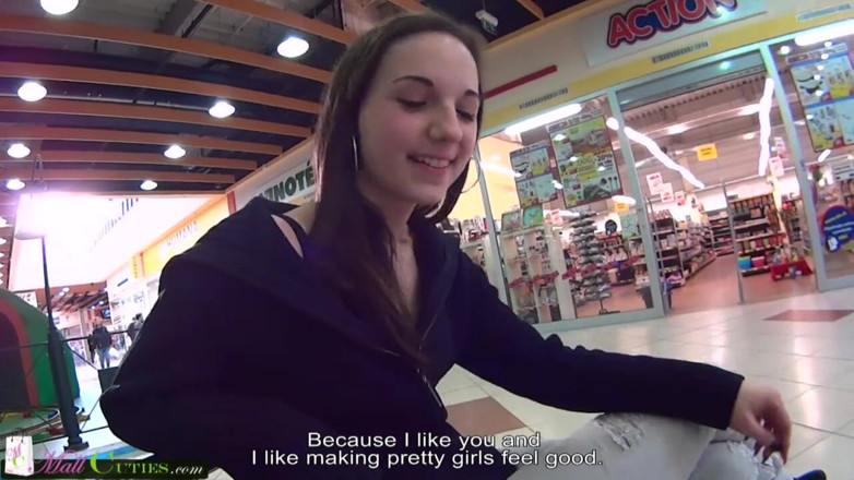 Old Nanny: MALLCUTIES - An adorable teen Liliet loves having sex with strangers