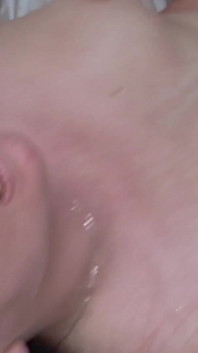 Dark Haired MILF Struggles to Deepthroat While Fucked Hard in Both Holes