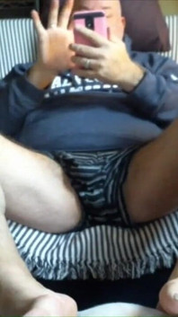 Phone Sex!! Bear Jerks off on the Phone Cumpilation!