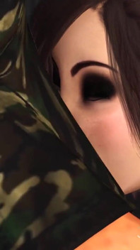 Sexy procace giovane bruna in manette viene scopata da un militare nella base