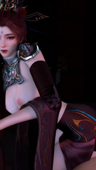 3D Cute Asian Cosplay Babe Naked Her Perfect Boobs Got Fucked by Old Dick