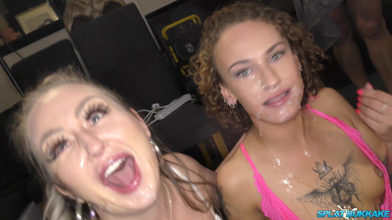 Gangbang team: Стройные и грудастые друзья из Великобритании готовы пососать