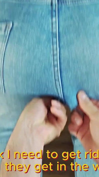 Stucking Stepsister POV Ripping Jeans