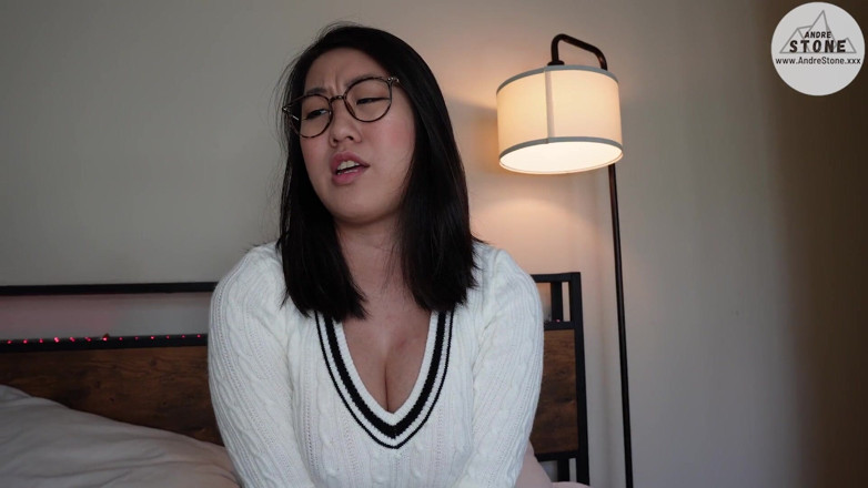 Andre Stone: Shy Nerdy Asian Girlfriend Tofu Is a Secret Nympho