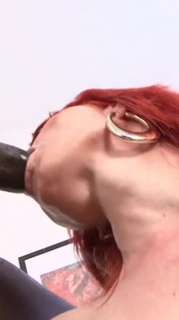 Horny redhead mature banged hard by a BBC