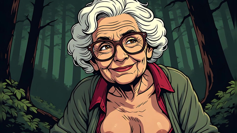 AI Porn: Topless Cartoon Grannies