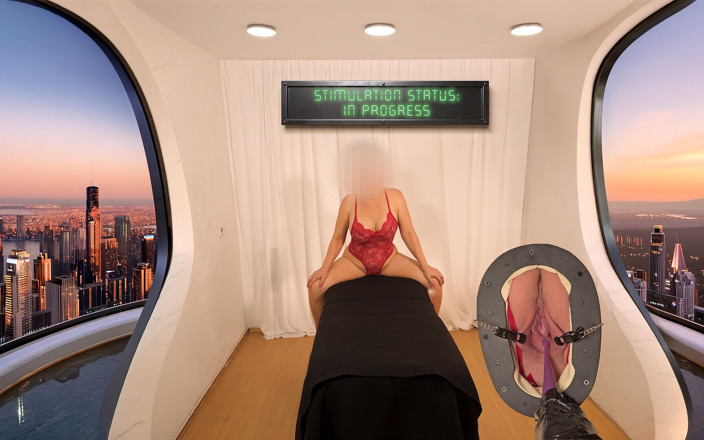 Masked-Fantasy: MILF di Atas Meja Keseronokan - Diikat Pada Pepeknya Ke Mesin,...