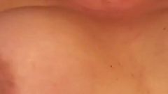 I enjoy the show as this sexy slut with big tits sucks and licks my nice hard cock non stop