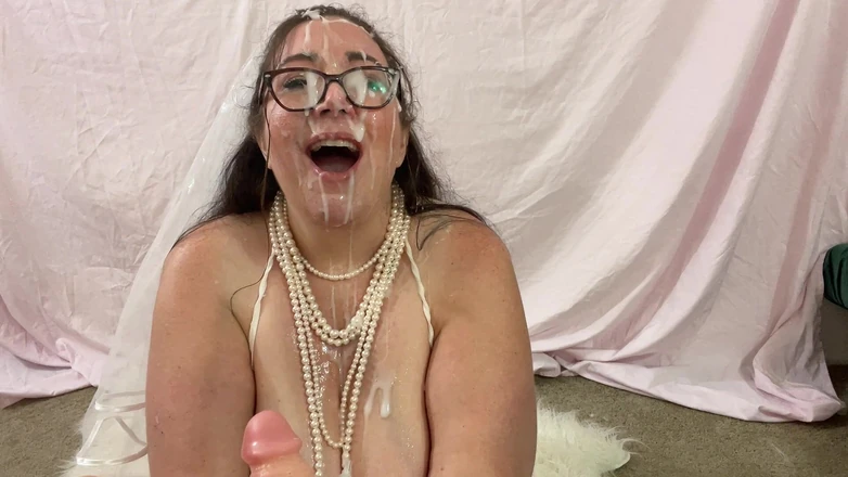cutejayne: Bride blows groomsmen bukkake fantasy