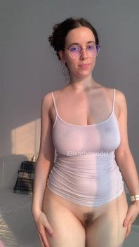 Braless and Bottomless Four-eyed Cutie