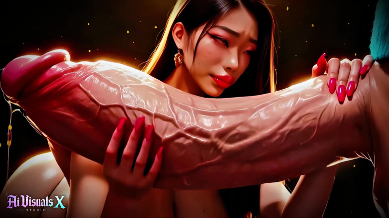 AI Visuals X: Asiatica - coreane di spessore - scopata di tette e pompino scopata...
