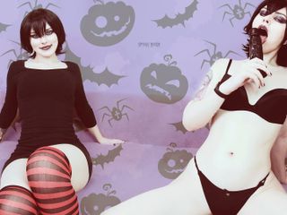 Spooky Boogie: Coaching masturbatoire : Mavis Dracula te taquine avec son corps sexy...