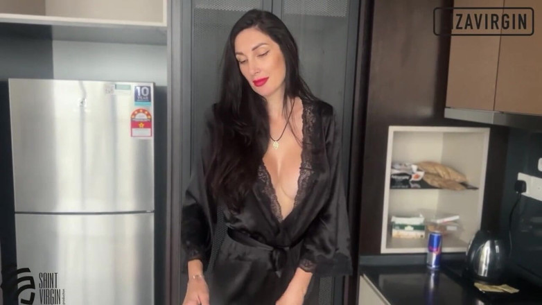 SaintVirginPro: The Owner of the Apartment Came for Rent and Fucked...