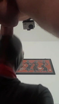 Laura is gagged with a lips mouth gag, throath fucked for long time and swallows cum