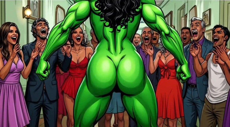 Octopussy Lovers Club: Curvă Nuditate She-Hulk. Desen animat