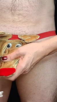Sborra sul cioccolato alimentare Christmas Reindeer (tempo di mungitura)