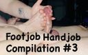 Zsaklin&#039;s Hand and Footjobs: Punheta com os pés- compilação parte 3