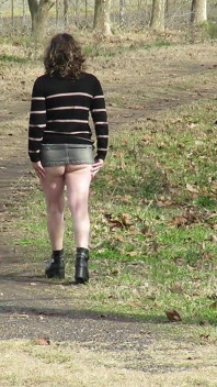 Walking Nude Through the Countryside. Mature Shy Amateur Blonde Strips Naked.