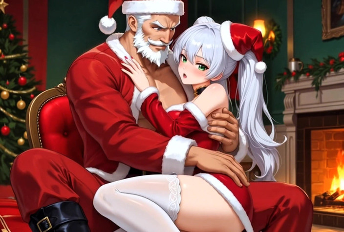 Stories&Anime: "Santa traviesa castiga a la sumisa Sra. Claus en la...