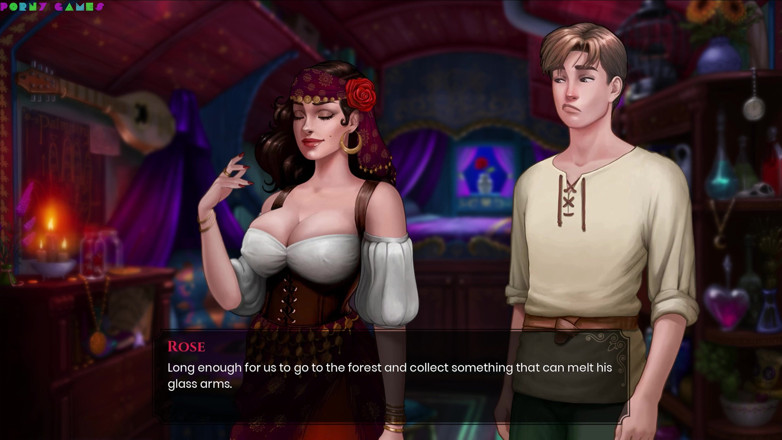 Porny Games: Co za legenda! Seks z seksowną Gispsy w Magicznym Lesie 4