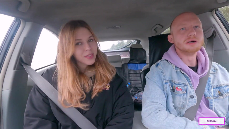 Milfetta: A Village Hitchhiker Girl Pays for His Fare in Kind.
